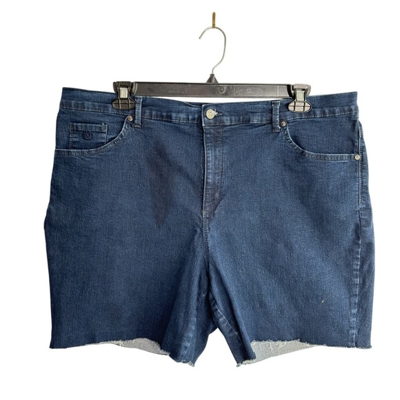 Gloria Vanderbilt Jean Shorts Womens Plus Sz 22W Stretch Denim Comfort Slimming - Picture 14 of 14